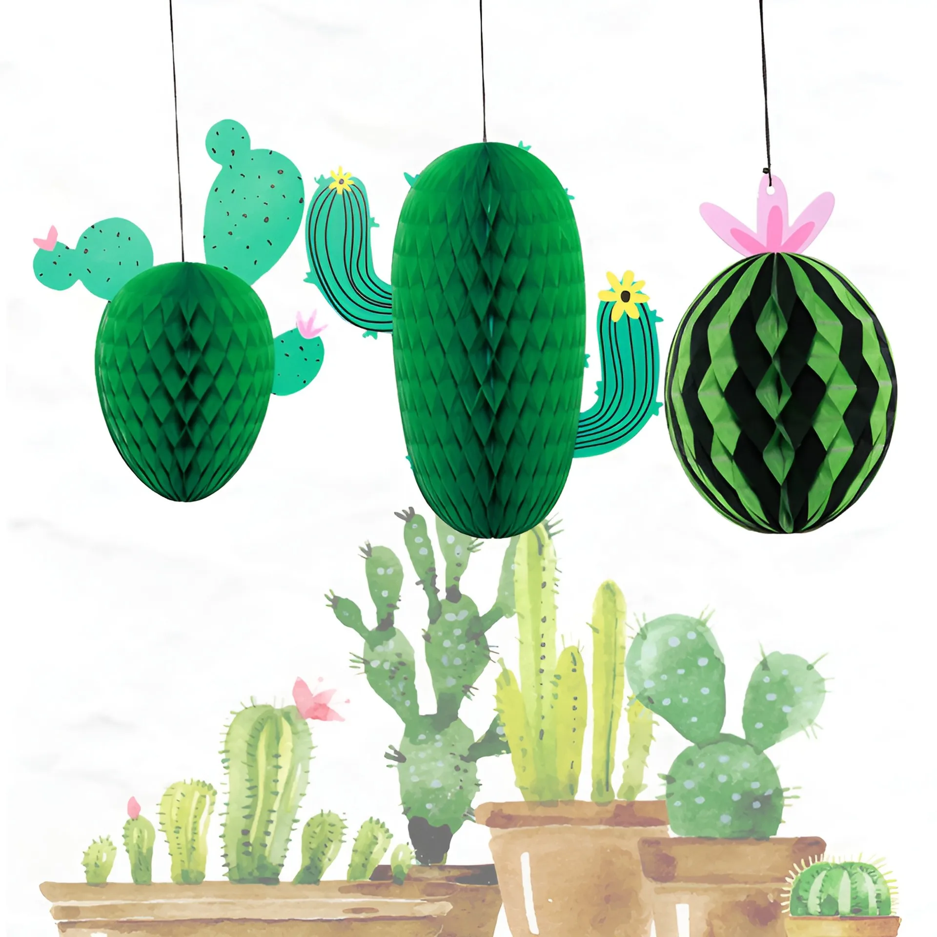 Cactus Honeycomb Ball 3-piece Set Pendants Summer Hawaiian Watermelon Ornaments Happy Tropical Hawaii Aloha Party Decor
Cactus Honeycomb Ball 3-piece Set Pendants Summer Hawaiian Watermelon Ornaments Happy Tropical Hawaii Aloha Party Decor