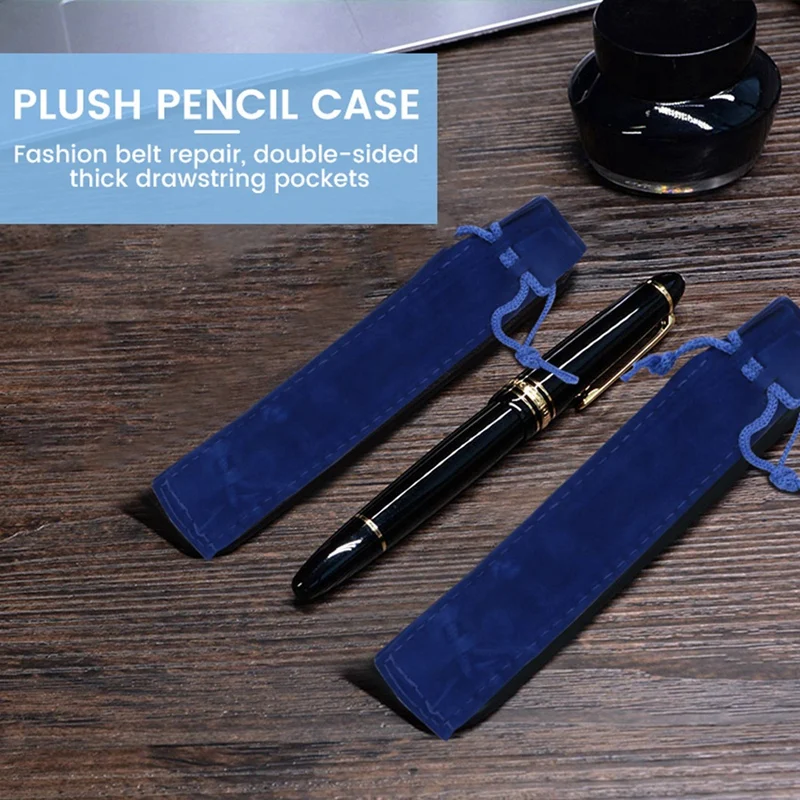 50 Pcs Blue Velvet Pen Pouch Sleeve Holder Single Pen Bag Case Pencil Bag
50 Pcs Blue Velvet Pen Pouch Sleeve Holder Single Pen Bag Case Pencil Bag