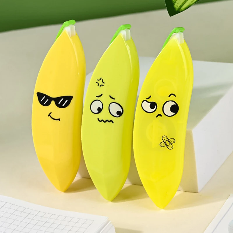Creative Banana Series Correction Tape Funny Expression PET Film Correction Tape Stationery School Supplies 
Creative Banana Series Correction Tape Funny Expression PET Film Correction Tape Stationery School Supplies