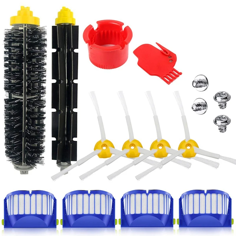 Replacement Roller Brush Side Brush HEPA Filter For Irobot Roomba 630 650 770 780 Vacuum Cleaners Accessories
Replacement Roller Brush Side Brush HEPA Filter For Irobot Roomba 630 650 770 780 Vacuum Cleaners Accessories