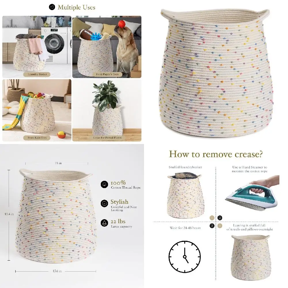 Folding Woven Basket Laundry Organizer Toy Storage Picnic Flower Girl Collapsible Storage - Perfect for Home & Outdoors.
Folding Woven Basket Laundry Organizer Toy Storage Picnic Flower Girl Collapsible Storage - Perfect for Home & Outdoors.