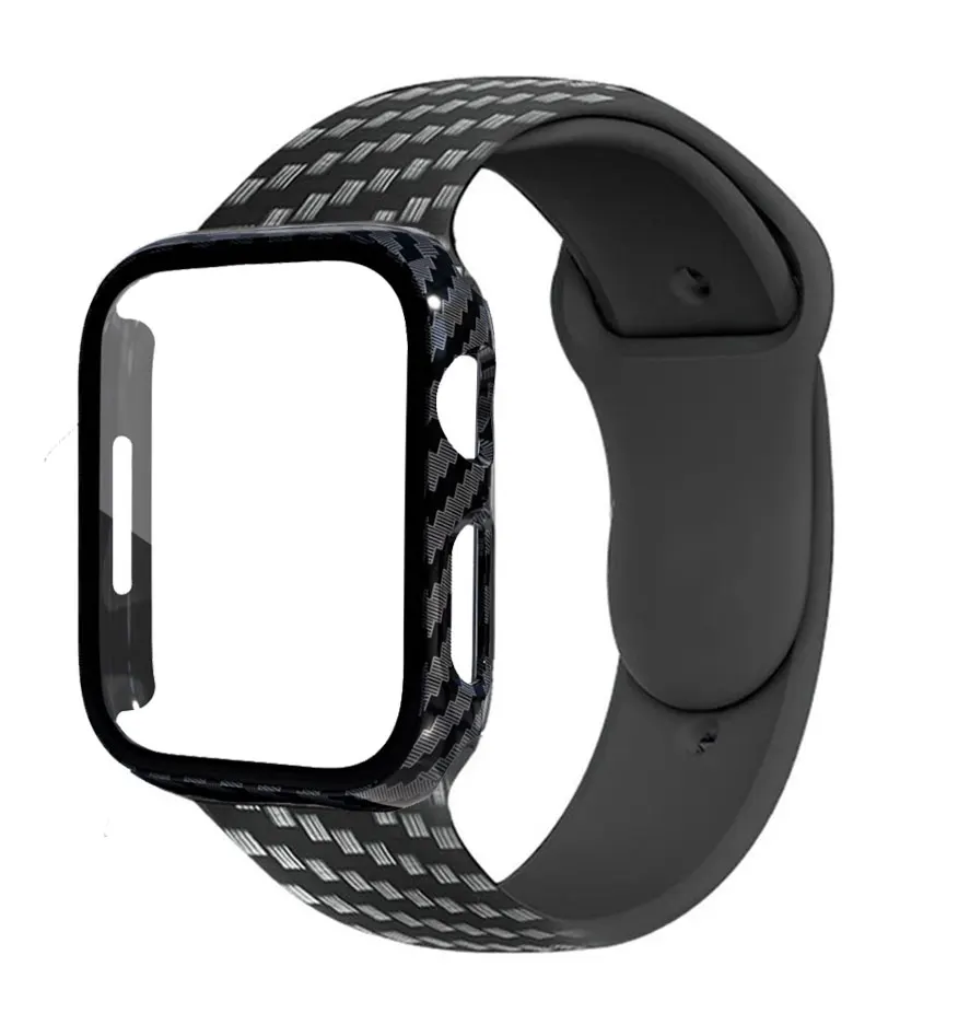 Carbon Fiber Printing Case+Strap For Apple Watch Band Cover 44mm 40mm 45mm 41mm 38mm 42mm correa apple watch series 7 6 5 SE 4 3
Carbon Fiber Printing Case+Strap For Apple Watch Band Cover 44mm 40mm 45mm 41mm 38mm 42mm correa apple watch series 7 6 5 SE 4 3