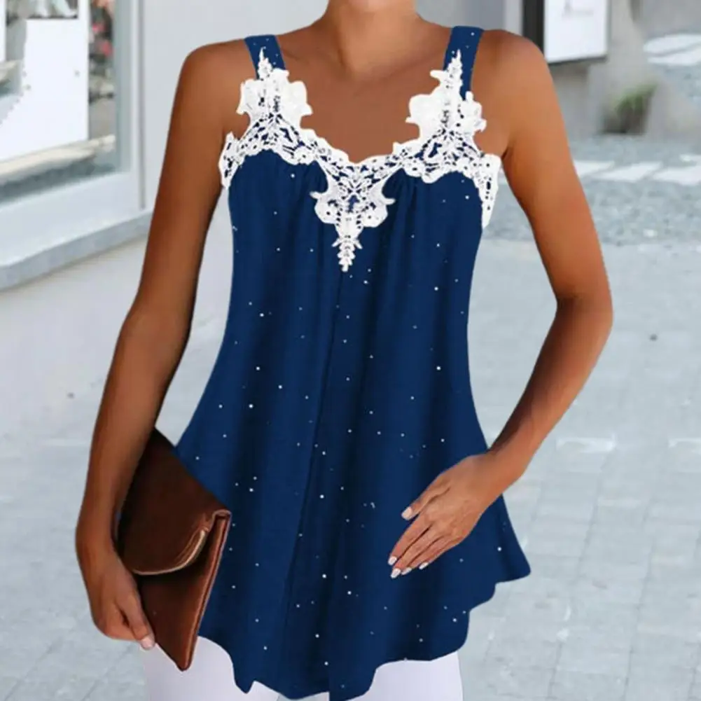 Women Blouse Comfortable Breathable Shrink Resistant Summer Loose Pullover Tee Streetwear Vest Top Summer Tee Top
Women Blouse Comfortable Breathable Shrink Resistant Summer Loose Pullover Tee Streetwear Vest Top Summer Tee Top