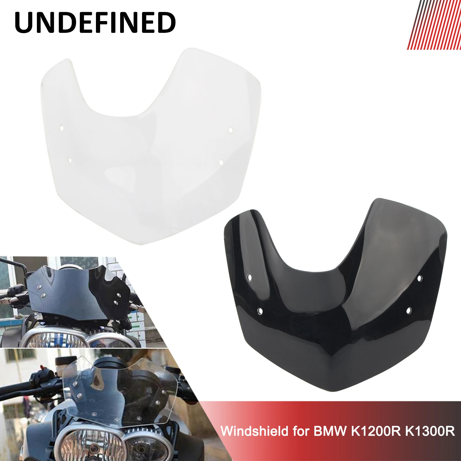 Motorcycle Windshield for BMW K1200R K1300R Windscreen Air Deflector Wind Shield Guard Fit K1200 R 2005-2008 K1300 R 2009-2015
Motorcycle Windshield for BMW K1200R K1300R Windscreen Air Deflector Wind Shield Guard Fit K1200 R 2005-2008 K1300 R 2009-2015