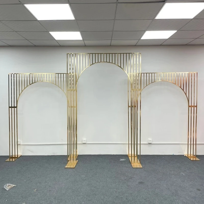3Pcs/set New Wedding arch Iron Screen Gold Plated Frame Wedding Backdrop Decor Props Geometry Artificial Flower Stand
3Pcs/set New Wedding arch Iron Screen Gold Plated Frame Wedding Backdrop Decor Props Geometry Artificial Flower Stand