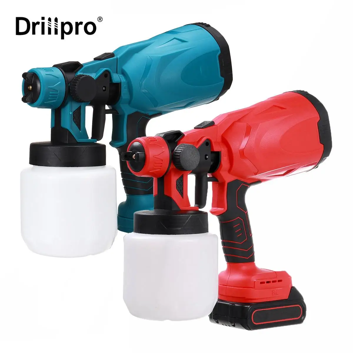 800ML Electric Spray Gun Cordless Paint Sprayer Auto Furniture Steel Coating Airbrush Tools Compatible For Makita 18V Battery
800ML Electric Spray Gun Cordless Paint Sprayer Auto Furniture Steel Coating Airbrush Tools Compatible For Makita 18V Battery