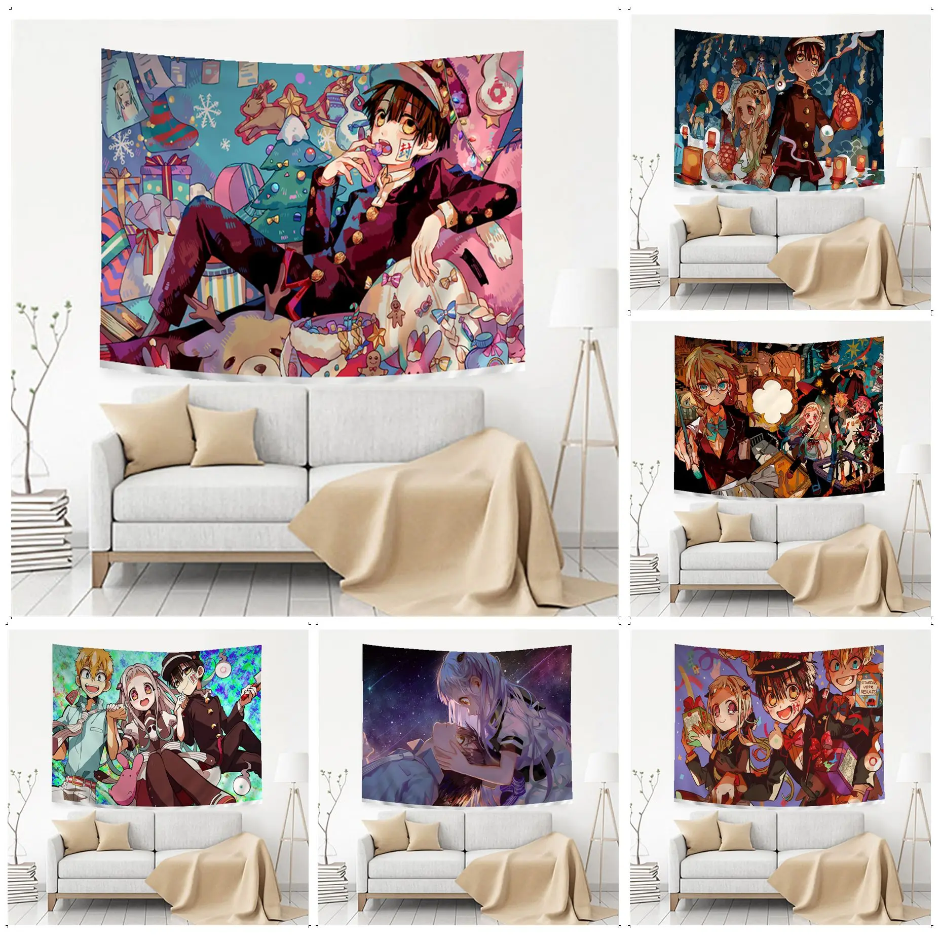 Anime Toilet-bound Hanako-kun Printed Colorful Tapestry Wall Hanging Hippie Flower Wall Carpets Dorm Decor Home Decor
Anime Toilet-bound Hanako-kun Printed Colorful Tapestry Wall Hanging Hippie Flower Wall Carpets Dorm Decor Home Decor