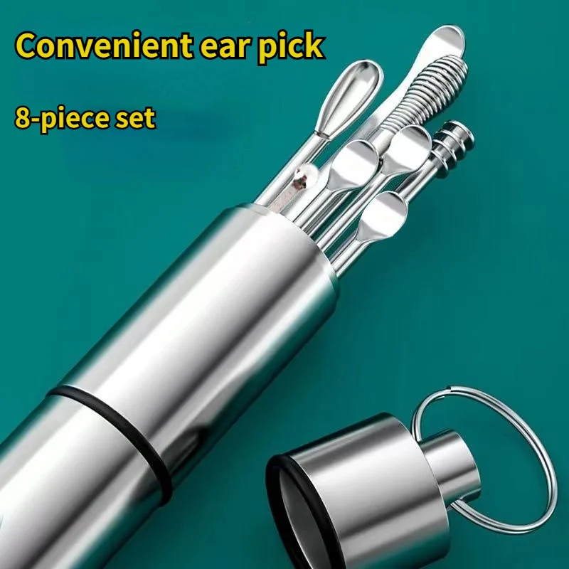 Wrumava Ear picking artifact stainless steel ear pick ear picking tool set adult ear picking ear pick ear cleaner home
Wrumava Ear picking artifact stainless steel ear pick ear picking tool set adult ear picking ear pick ear cleaner home
