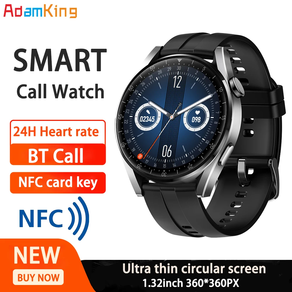 2022 New Men 1.32" HD Ultrathin Screen Blue Tooth Call Smart Watch Heart Rate Testing Sport Fitness NFC Music Playing Smartwatch
2022 New Men 1.32" HD Ultrathin Screen Blue Tooth Call Smart Watch Heart Rate Testing Sport Fitness NFC Music Playing Smartwatch