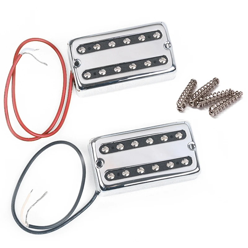 Guitar Humbucker Bridge & Neck Pickup Set Chrome Universal Mount Chrome Neck Bridge Guitar Pickup
Guitar Humbucker Bridge & Neck Pickup Set Chrome Universal Mount Chrome Neck Bridge Guitar Pickup