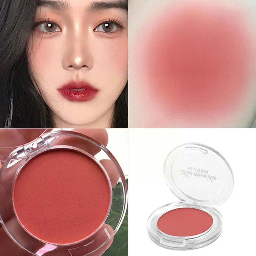 

6 Colors Face Blush Palette Face Cream Concealer Foundation Lasting Blusher Rouge Face Powder Waterproof Natural Peach Powd U2Y6