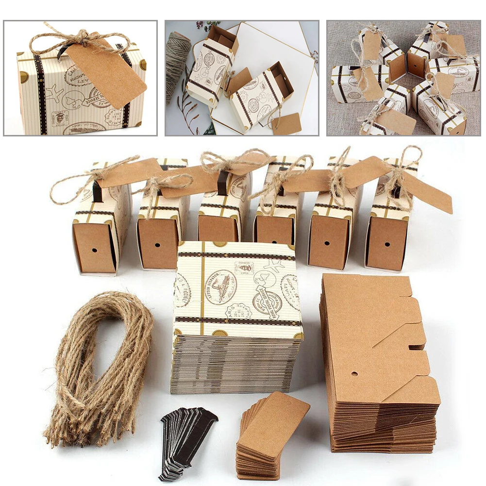 10/20Pcs Travel Suitcase Candy Box Mini Suitcase Candy Box Kraft Paper Gift Boxes Wedding Birthday Party Supplies Gift Packaging
10/20Pcs Travel Suitcase Candy Box Mini Suitcase Candy Box Kraft Paper Gift Boxes Wedding Birthday Party Supplies Gift Packaging