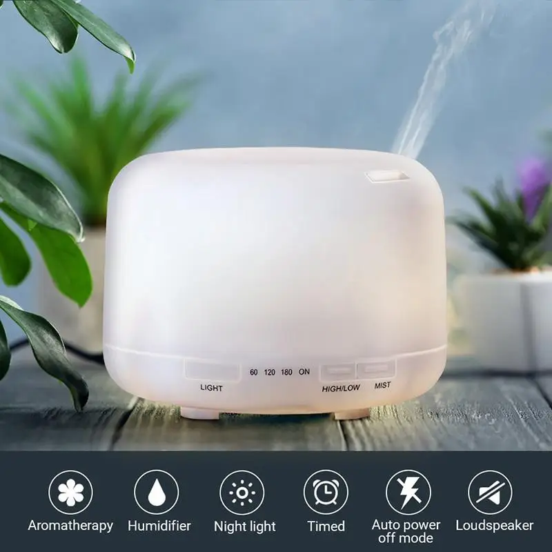 

Ultrasonic Aroma Diffuser For Home Air Fresheners Sprayer Aromatherapy UK Plug Essential Oil Diffusers For Car SPA Yoga 500ML