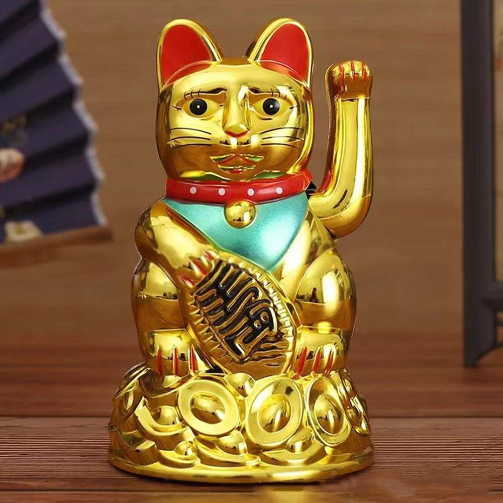 Chinese Lucky Waving Cat Beckoning Maneki Neko Gold Fortune Feng Shui Mascot Bringing Wealth Good Fortune For Home Office Decor
Chinese Lucky Waving Cat Beckoning Maneki Neko Gold Fortune Feng Shui Mascot Bringing Wealth Good Fortune For Home Office Decor