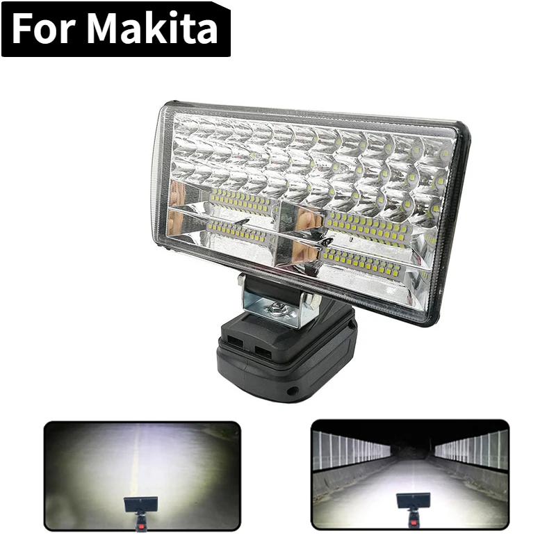 

3/5/8Inch Car LED Work Lights Flashlights Electric Torch Spotlight for Makita USB Power 14.4V 18V Li-ion Battery Adapter BL1830