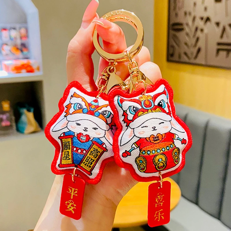 Fabric New Year Rabbit Keychain Lucky Mascot Creative Cartoon Car Book Bag Charm Couple Christmas Party Gifts Wholesale
Fabric New Year Rabbit Keychain Lucky Mascot Creative Cartoon Car Book Bag Charm Couple Christmas Party Gifts Wholesale