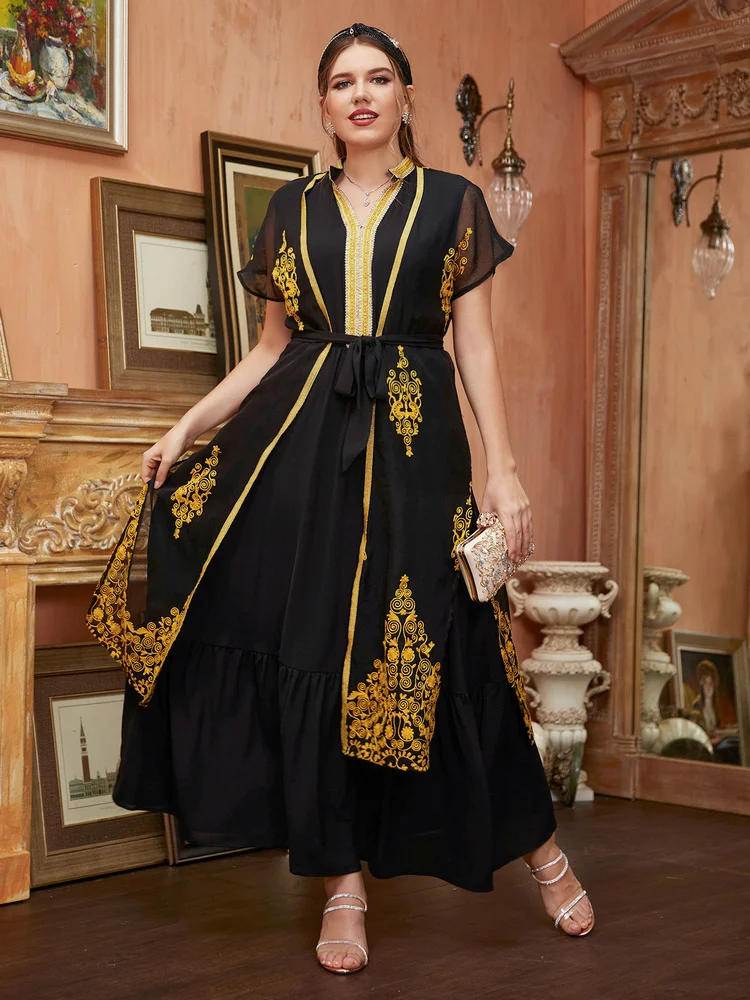TOLEEN 2022 Oversized Evening Maxi Dress Large Long Plus Size Sleeve Party Dresses Muslim Festival Women's Elegant Clothing
TOLEEN 2022 Oversized Evening Maxi Dress Large Long Plus Size Sleeve Party Dresses Muslim Festival Women's Elegant Clothing