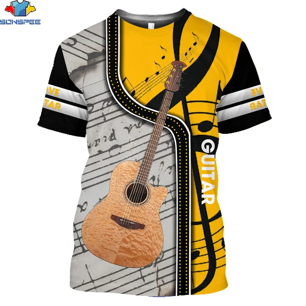 SONSPEE 3D Print Summer New Men Women Short Sleeve T-shirt Guitar Retro Tshirts Leisure Street Fashion Clothing Cool O-neck Tops
SONSPEE 3D Print Summer New Men Women Short Sleeve T-shirt Guitar Retro Tshirts Leisure Street Fashion Clothing Cool O-neck Tops