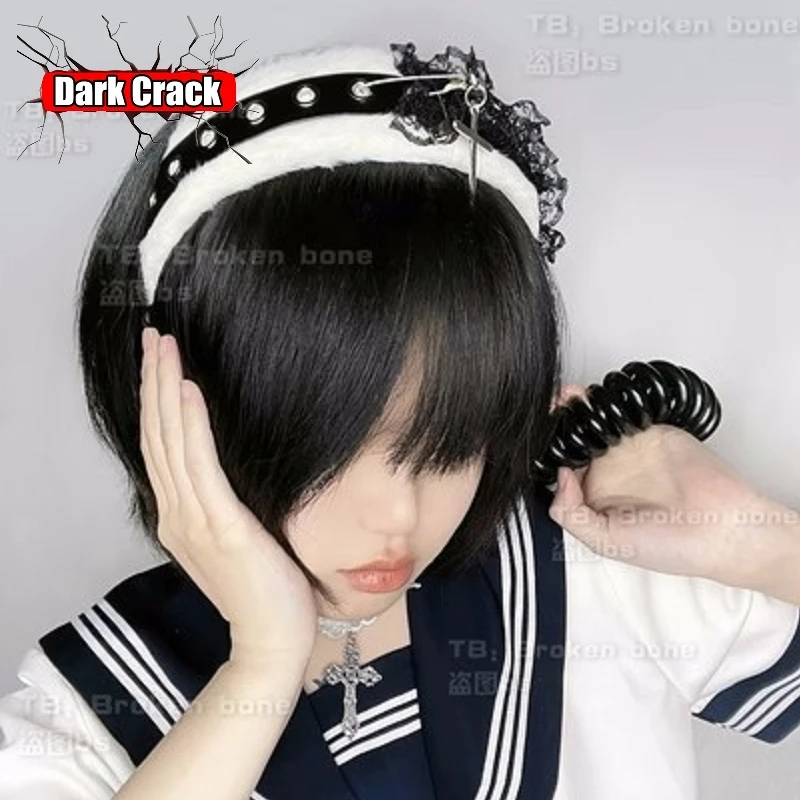 

Plush cute hair band woman Gothic punk Harajuku Y2K Spicy Girl headband Sweet Lolita Daily hair bands Millennium subculture