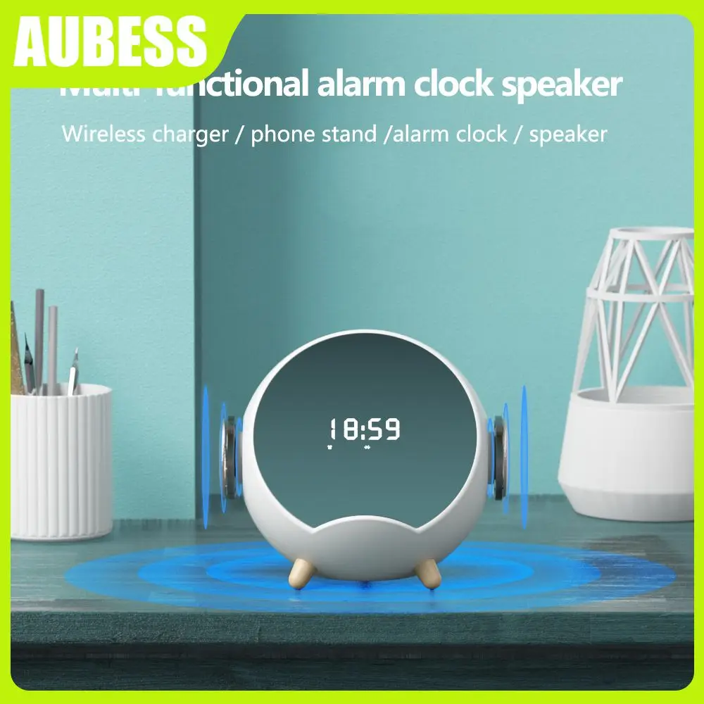 4000mha Speaker Clock Display Led Alarm Clock Multi-function Wireless Speaker Phone Holder Wireless Charger
4000mha Speaker Clock Display Led Alarm Clock Multi-function Wireless Speaker Phone Holder Wireless Charger