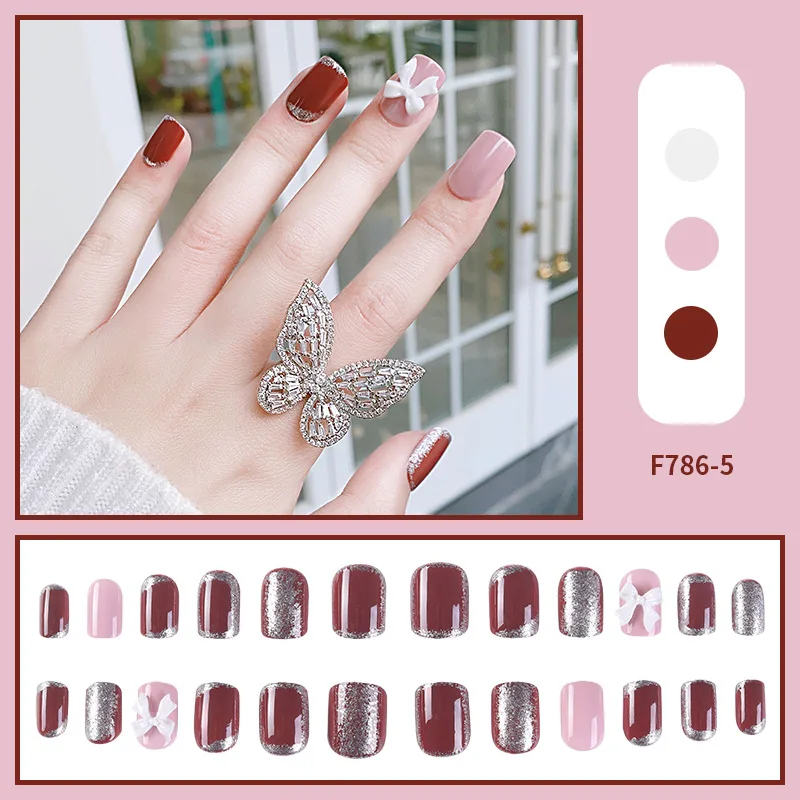24 Pcs Nails Art Fake Nail Tips Full Cover Artificial Square Kiss With Mini Nail File For Salon Nail Art Lovers Manicure Tools
24 Pcs Nails Art Fake Nail Tips Full Cover Artificial Square Kiss With Mini Nail File For Salon Nail Art Lovers Manicure Tools