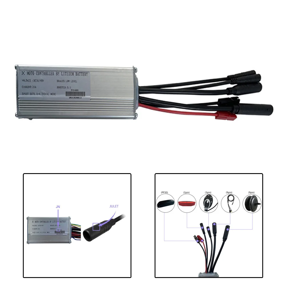 Durable Controller 1 X JN Controller 36V/48V 500W/750W Brushless Hub Higher Efficiency JN 25A 36V 48V Universal
Durable Controller 1 X JN Controller 36V/48V 500W/750W Brushless Hub Higher Efficiency JN 25A 36V 48V Universal