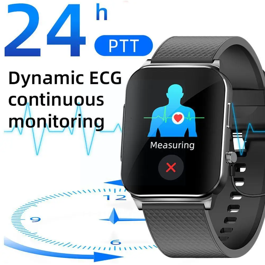 

EP03 Smart Watch 24H Dynamic ECG Detection Heart Rate Oxygen IP67 Pressure Blood Waterproof Detection Blood Smartwatch V0E5