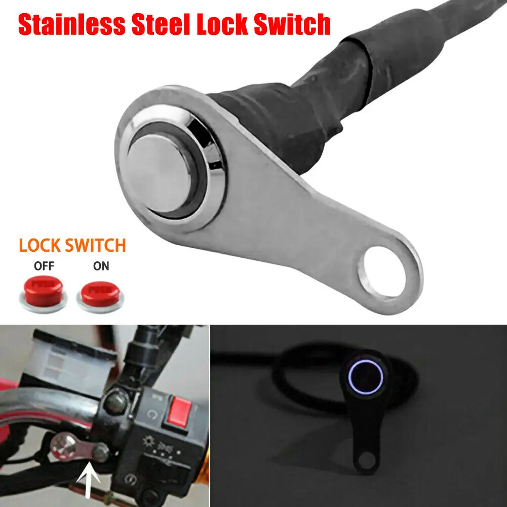 LED Motorcycle Switch ON + OFF Handlebar Mounting Button 12V For Work Light (KG-057 A Blue Light Single Switch Self-locking)
LED Motorcycle Switch ON + OFF Handlebar Mounting Button 12V For Work Light (KG-057 A Blue Light Single Switch Self-locking)