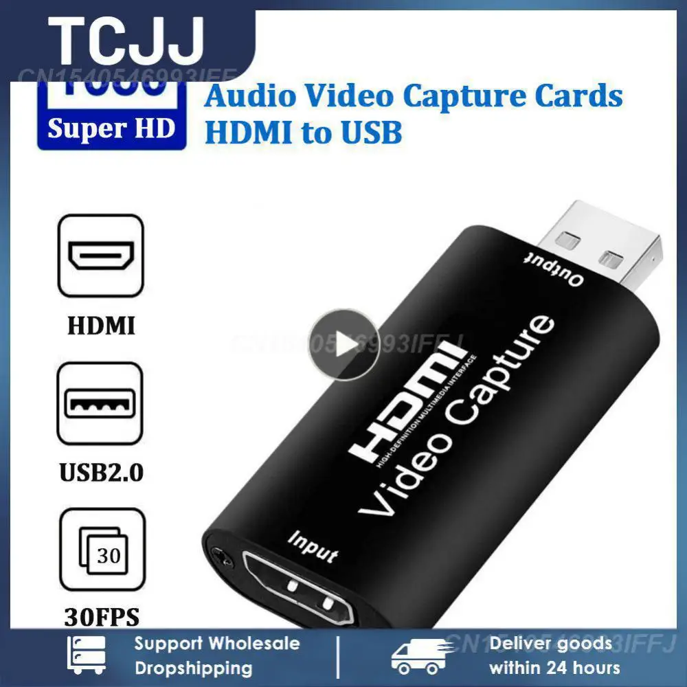 

1~8PCS Audio Video Capture Card 4K 1080P HDMI-compatible USB 3.0 Record to DSLR Camcorder Action Cam for Gaming Streaming
