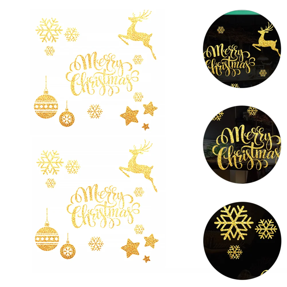 2Pcs Christmas Glass Window Sticker Xmas Decorative Wallpaper Wall Mural Christmas Window Sticker Merry Christmas Sticker
2Pcs Christmas Glass Window Sticker Xmas Decorative Wallpaper Wall Mural Christmas Window Sticker Merry Christmas Sticker