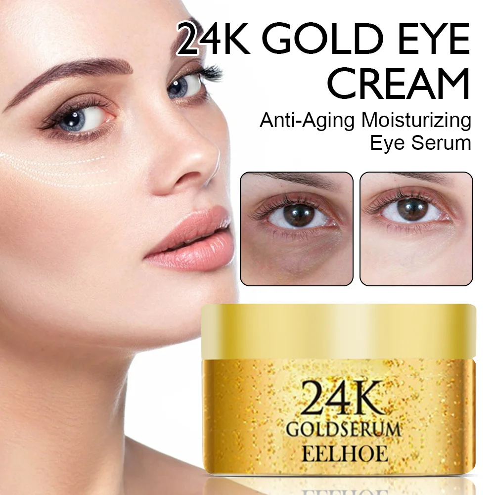 24K Gold Eye Cream Anti-Aging Moisturizing Eye Serum Fade Dark Circles Fine Lines Puffiness Anti-Wrinkles Women Eye Skin Care
24K Gold Eye Cream Anti-Aging Moisturizing Eye Serum Fade Dark Circles Fine Lines Puffiness Anti-Wrinkles Women Eye Skin Care