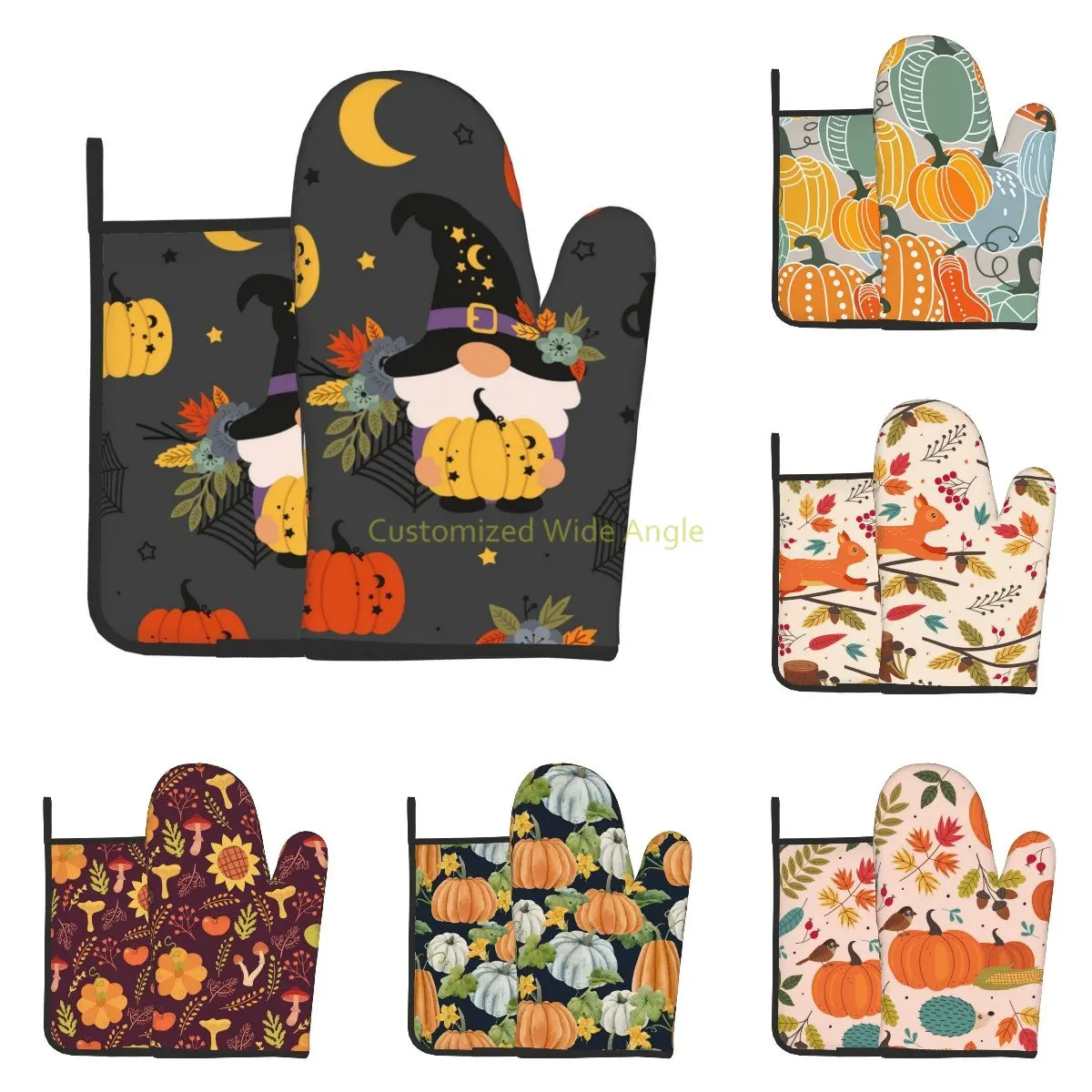 Thanksgiving Pumpkin Oven Mitts and Pot Holders Heat Resistant Oven Mitts Safe for Baking Cooking BBQ
Thanksgiving Pumpkin Oven Mitts and Pot Holders Heat Resistant Oven Mitts Safe for Baking Cooking BBQ