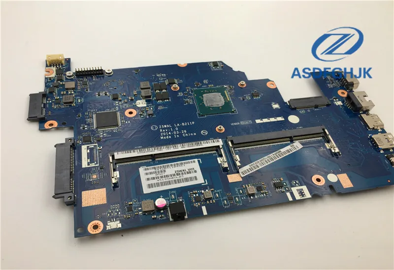 Оригинальная материнская плата для ноутбука Acer Aspire Φ Z5WAL E5-511 с процессором Intel N3530