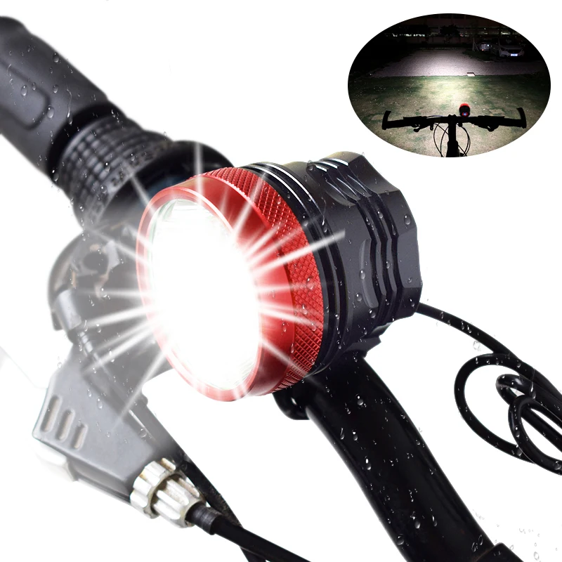 9xT6 LED Bike Light Waterproof MTB Bike Head Lamp Front Bicycle Headlight Cycling Lantern Power by Rechargeable 18650 Battery
9xT6 LED Bike Light Waterproof MTB Bike Head Lamp Front Bicycle Headlight Cycling Lantern Power by Rechargeable 18650 Battery