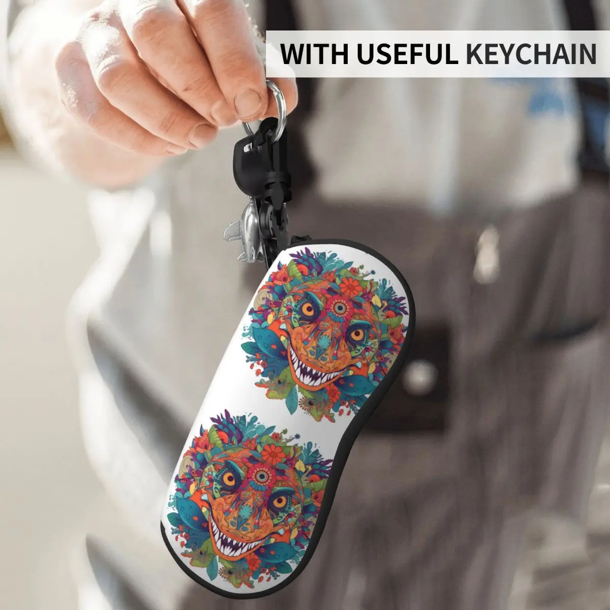 Dinosaur Vertical Glasses Case Animal Floral Mandala Travel Custom Sunglasses Pouch Trend Men Women Eyewear Storage
Dinosaur Vertical Glasses Case Animal Floral Mandala Travel Custom Sunglasses Pouch Trend Men Women Eyewear Storage