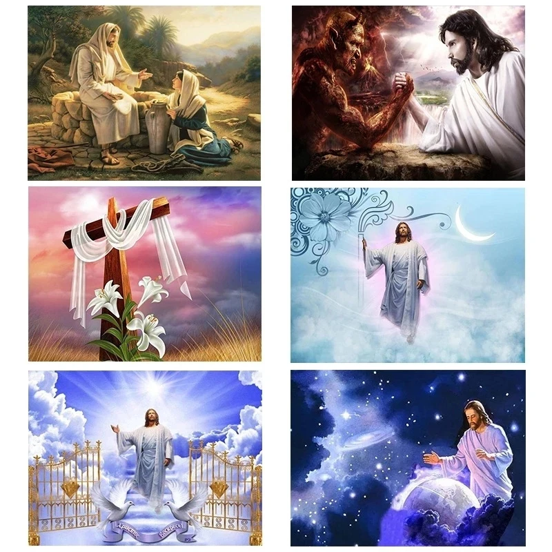 5D Diamond Painting Religious Jesus Rhinestone Painting Diamond Embroidery Cross Stitch Handicraft Wall Decoration
5D Diamond Painting Religious Jesus Rhinestone Painting Diamond Embroidery Cross Stitch Handicraft Wall Decoration