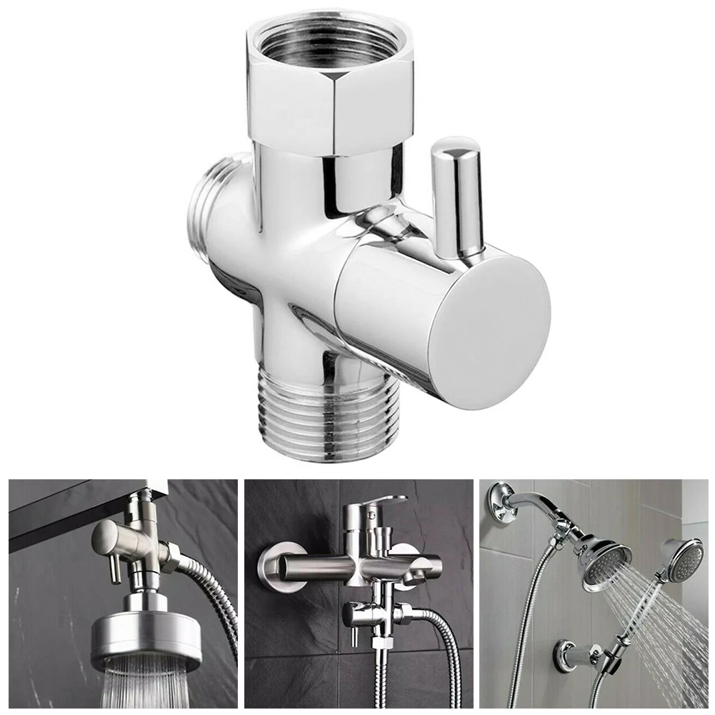 G1/2in 3 Way Brass Diverter Valve T Adapter Converter Chrome For Shower Head Diverter Valve Three-way Water Distribution Valve
G1/2in 3 Way Brass Diverter Valve T Adapter Converter Chrome For Shower Head Diverter Valve Three-way Water Distribution Valve