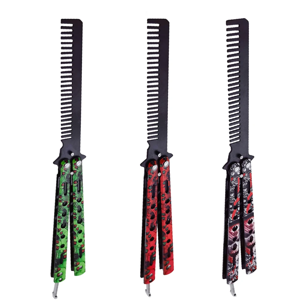 Foldable Stainless Steel Practice Comb Outdoor Training 3D Butterfly Comb Beard Moustache Brushes Hairdressing Styling Tool
Foldable Stainless Steel Practice Comb Outdoor Training 3D Butterfly Comb Beard Moustache Brushes Hairdressing Styling Tool