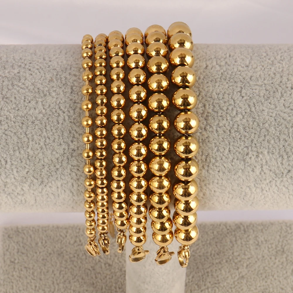 316L Stainless Steel Bracelet Bead Bracelet For Women Men 4MM Beads Chain Bracelet Charm Couple Bracelets Jewelry Accessory Gift
316L Stainless Steel Bracelet Bead Bracelet For Women Men 4MM Beads Chain Bracelet Charm Couple Bracelets Jewelry Accessory Gift