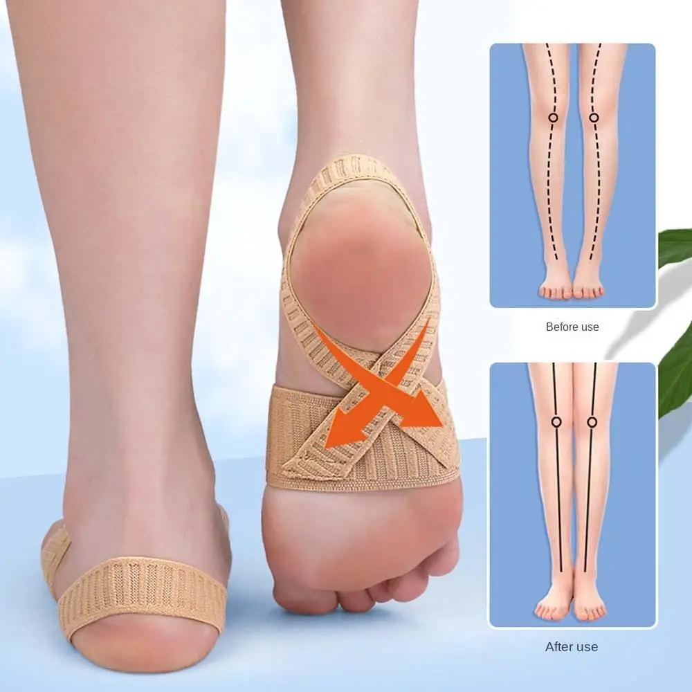 

Защита для ног для мужчин и женщин, ортопедический Эластичный Силиконовый Бандаж XO-типа, нескользящий, для спорта