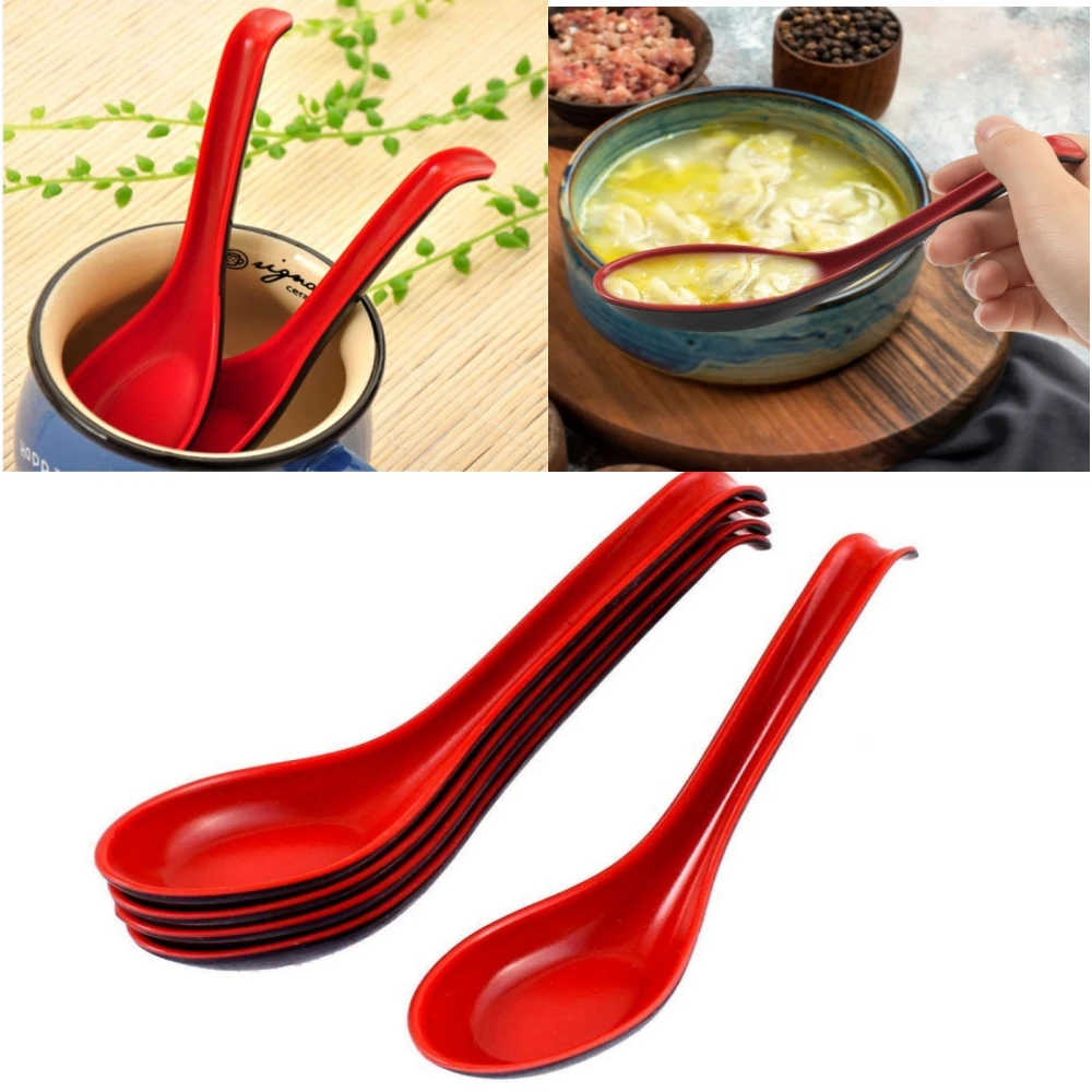 Red Black Color Home Flatware Japanese Plastic Bowl Soup Porridge Spoon Hot Kitchen Accessories Soup Spoon For Home Restaurant
Red Black Color Home Flatware Japanese Plastic Bowl Soup Porridge Spoon Hot Kitchen Accessories Soup Spoon For Home Restaurant