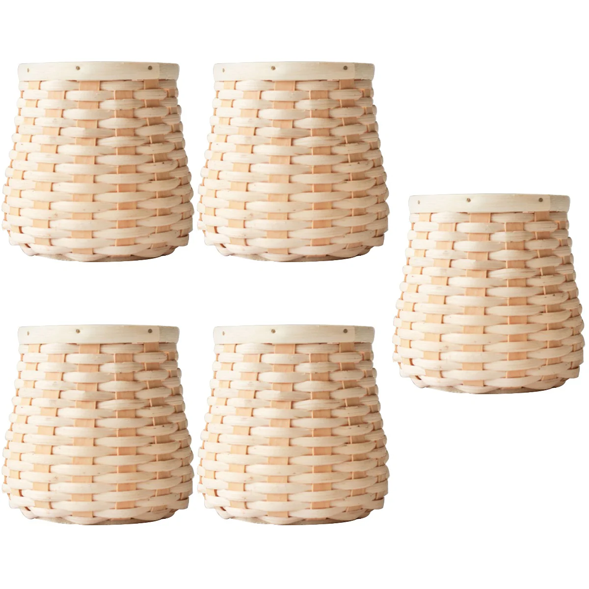 5 Pack Rattan Storage Basket Rustic Basket Cutlery Holder Cutlery Rack Wicker Pen Cup Bamboo Weaving Woven Flower Basket
5 Pack Rattan Storage Basket Rustic Basket Cutlery Holder Cutlery Rack Wicker Pen Cup Bamboo Weaving Woven Flower Basket