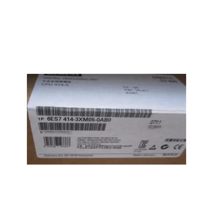 100% Original siemens simatic S7-400 CPU 414-3 6ES7414-3XM05-0AB0 plc In stock
100% Original siemens simatic S7-400 CPU 414-3 6ES7414-3XM05-0AB0 plc In stock