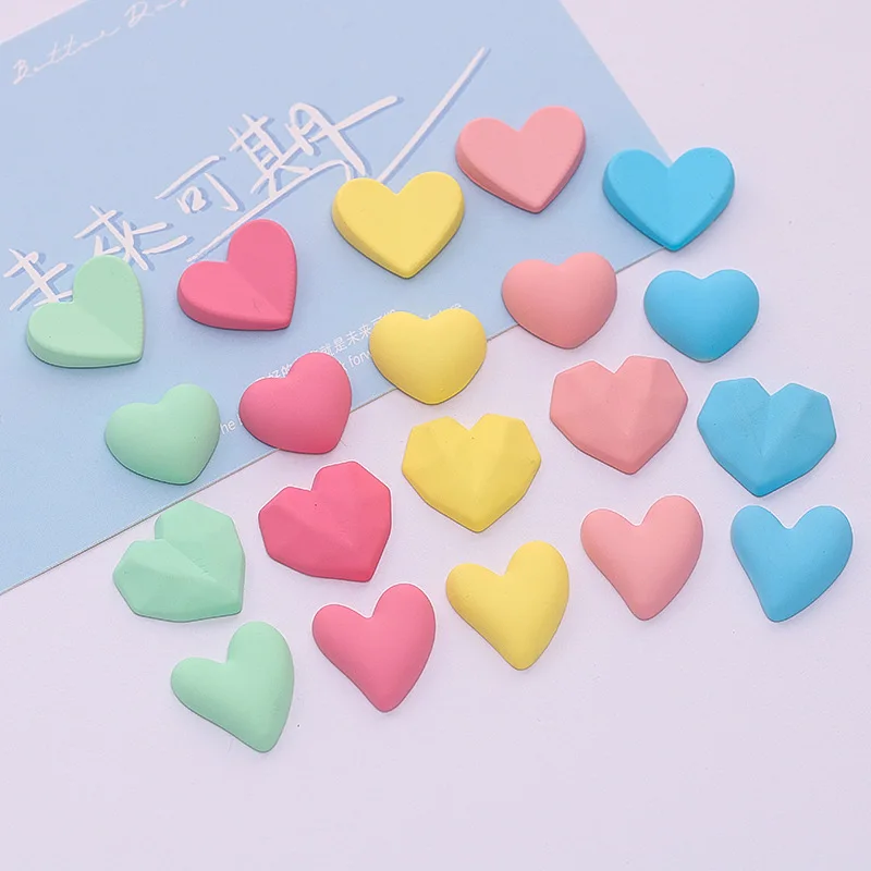 20Pcs New Colorful Hearts Flat Back Resin Cabochons 24mm Shaped Love Hearts Resin Slime Charms DIY Decoration
20Pcs New Colorful Hearts Flat Back Resin Cabochons 24mm Shaped Love Hearts Resin Slime Charms DIY Decoration