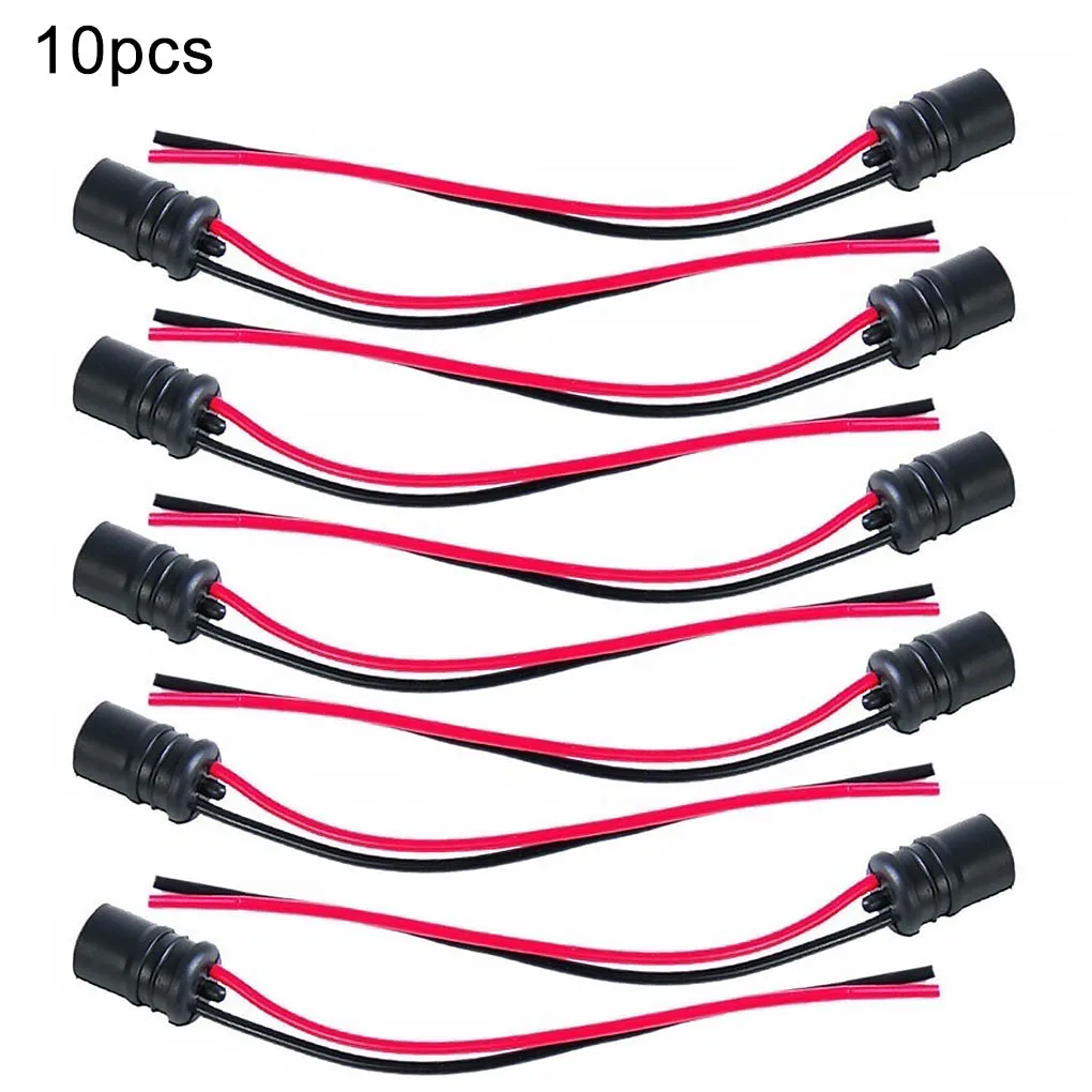 10pcs T10 W5W Light Bulb Socket Car Truck Boat LED Lightbulb Holder with Rubber Connector
10pcs T10 W5W Light Bulb Socket Car Truck Boat LED Lightbulb Holder with Rubber Connector