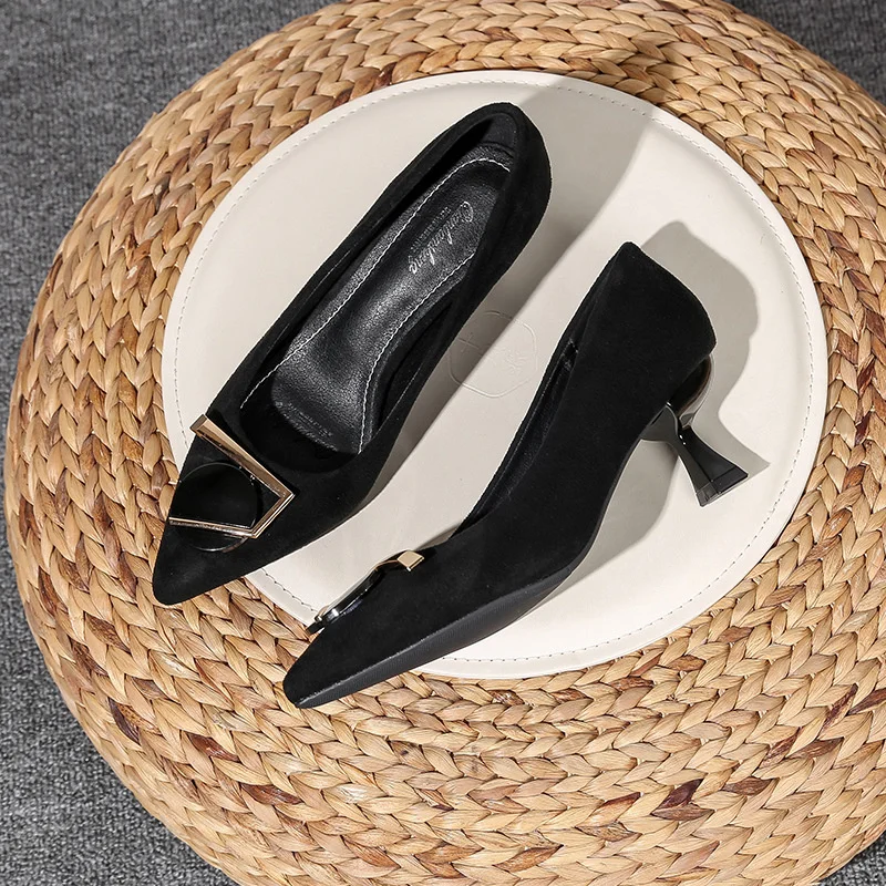 Alo cnc 2022 New Women's Fairy Style Black Pointed-toe Stiletto Shoes Business Work Shoes for Autumn
Alo cnc 2022 New Women's Fairy Style Black Pointed-toe Stiletto Shoes Business Work Shoes for Autumn