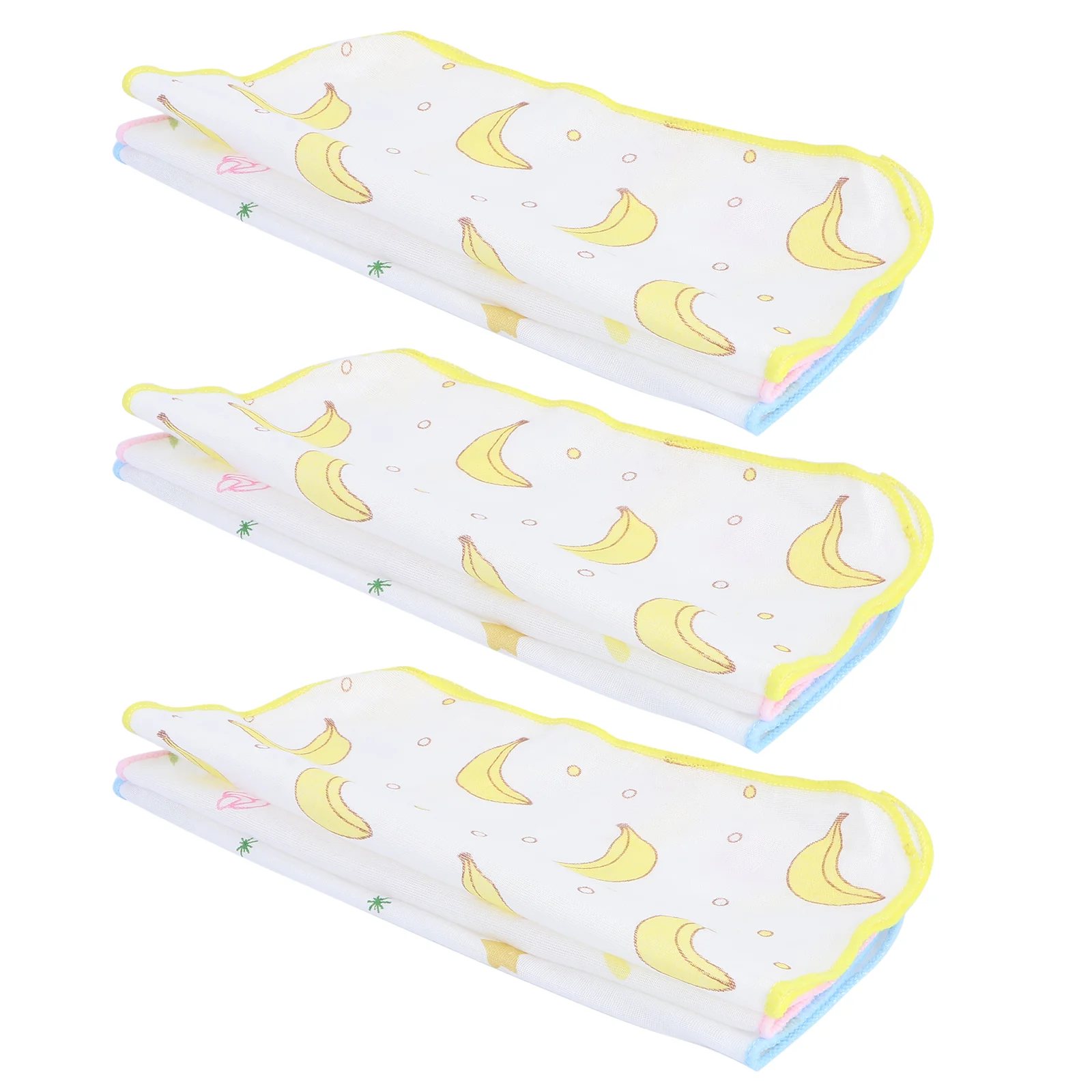 

9 Pcs Infant Bibs Small Towel Water Absorption Gauze Cotton Saliva Wiper Baby Burp Newborn Square Kerchief