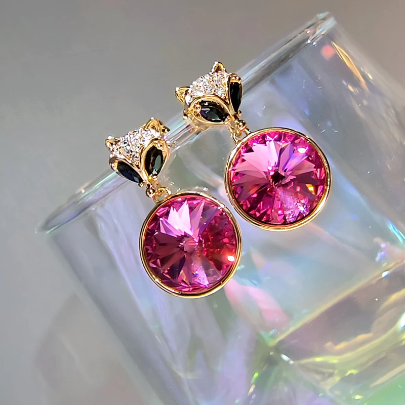 Trending Jewelry 2022 Fox Designer Girls Stud Boucle D'oreille with Austrian Crystal for Women Earing Valentine Day Bijoux Gift
Trending Jewelry 2022 Fox Designer Girls Stud Boucle D'oreille with Austrian Crystal for Women Earing Valentine Day Bijoux Gift