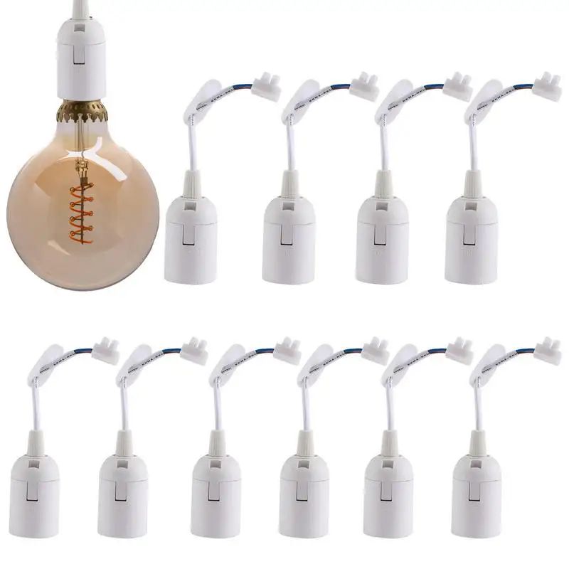 Light Socket With Cord 10pcs Lamp Holder Construction Site Socket E27 Hangings Lamp Holder For Construction Site Offices Shop
Light Socket With Cord 10pcs Lamp Holder Construction Site Socket E27 Hangings Lamp Holder For Construction Site Offices Shop