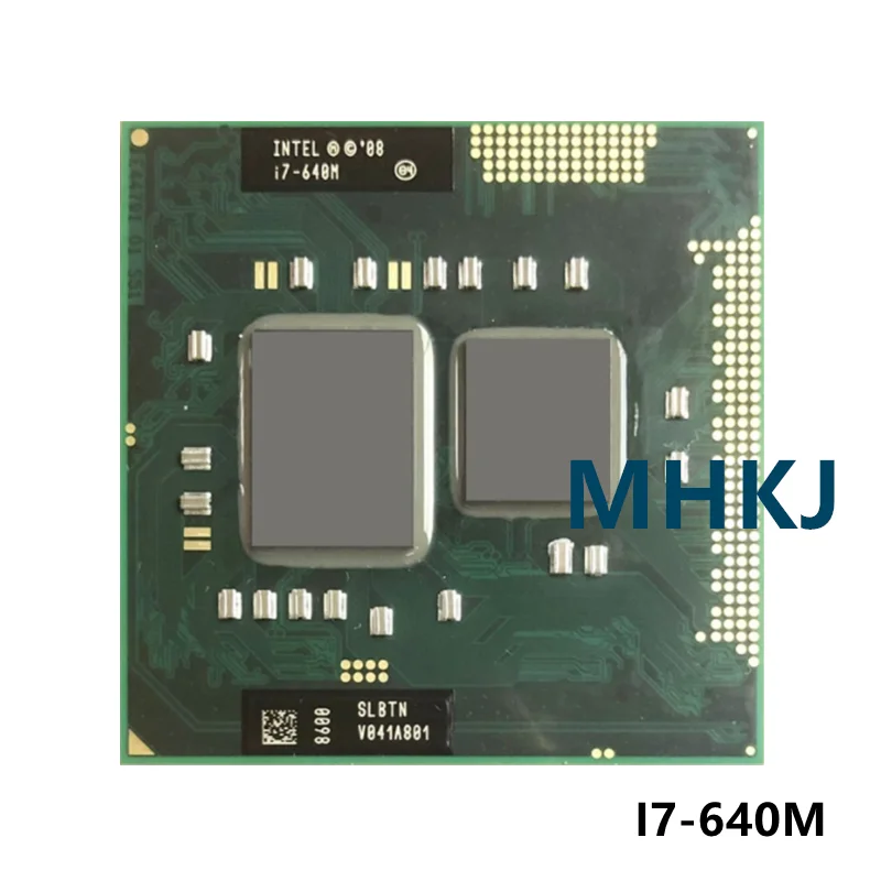 Процессор Intel Core i7-640M i7 640M SLBTN 2 8 ГГц двухъядерный четырехпоточный процессор 4 Вт 35